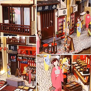 Amazon | DIYブックヌークキット - 和風ミニチュアドールハウス